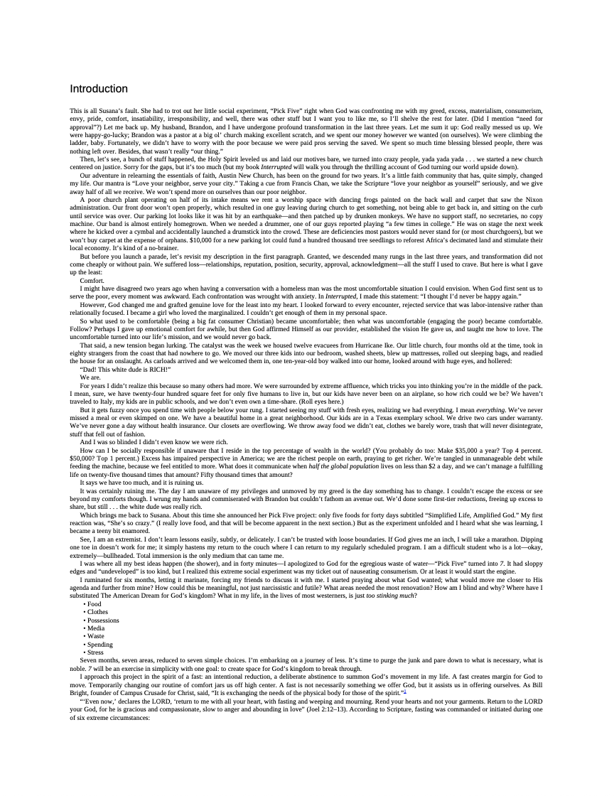 7: An Experimental Mutiny Against Excess