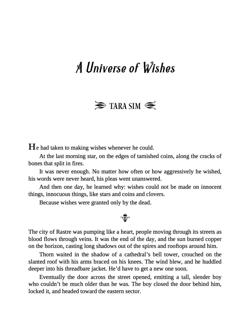 A Universe of Wishes