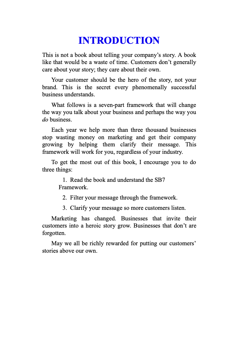 Building a Storybrand