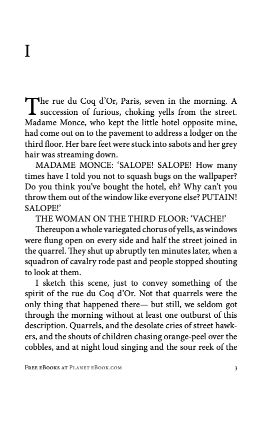 Down and Out in Paris and London