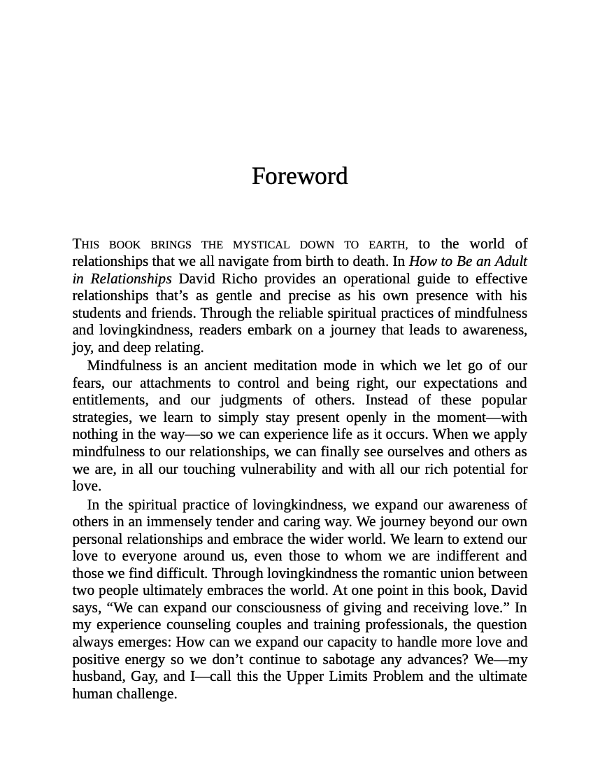 How to be an Adult in Relationships