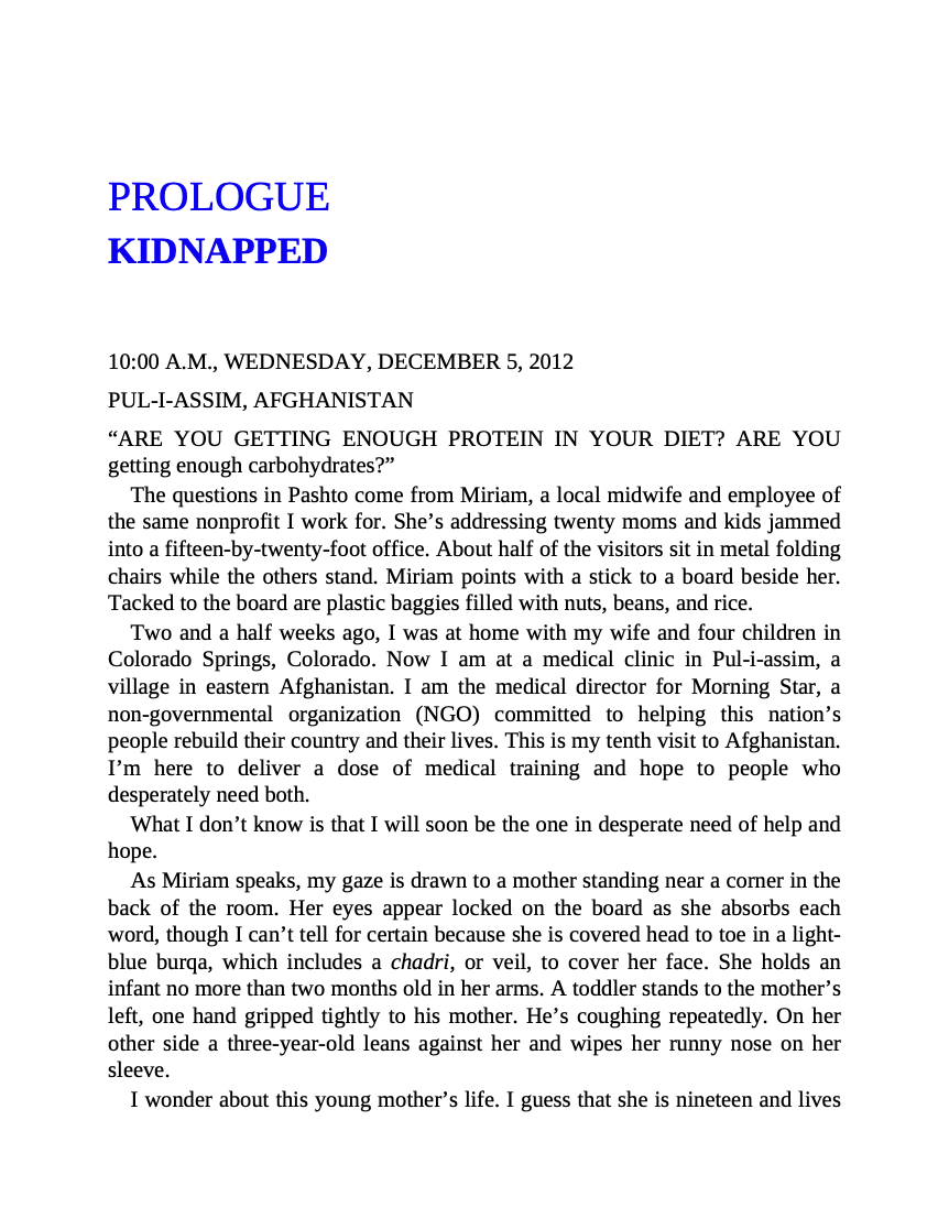 Kidnapped by the Taliban