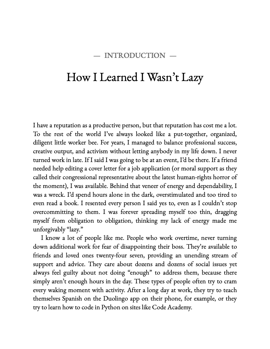 Laziness Does Not Exist