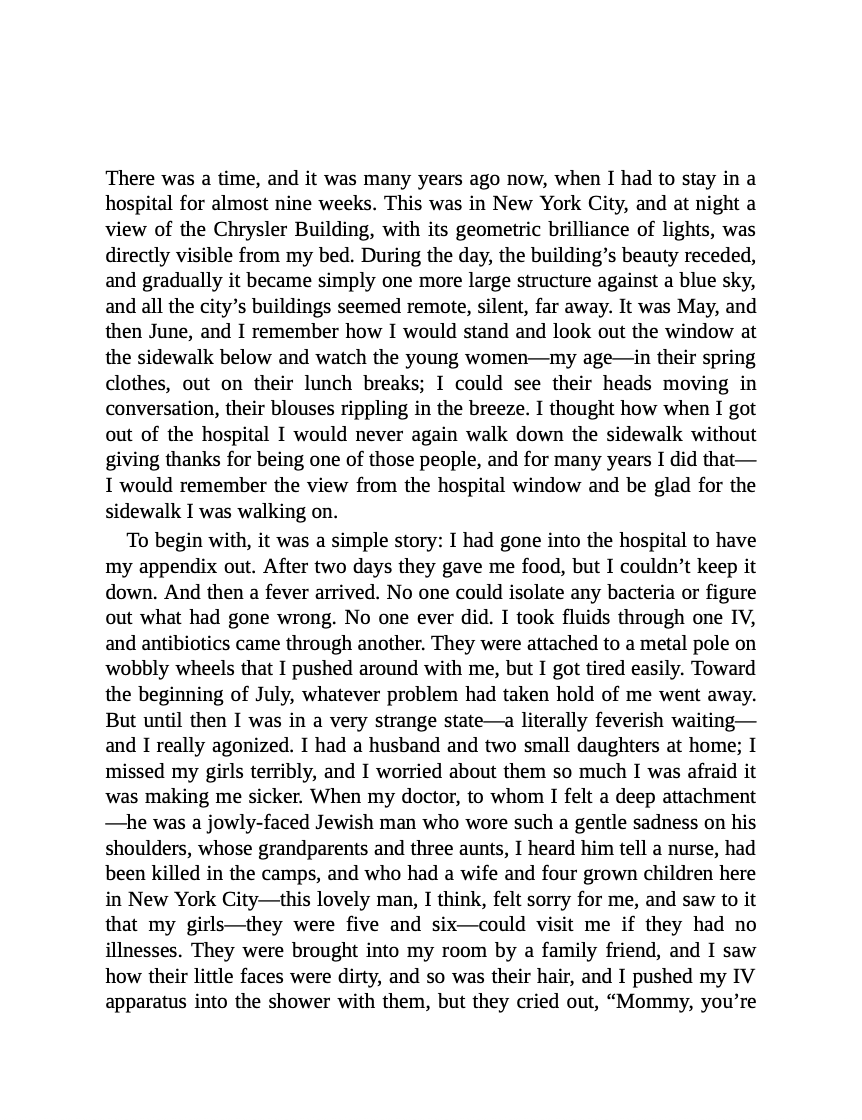 My Name is Lucy Barton