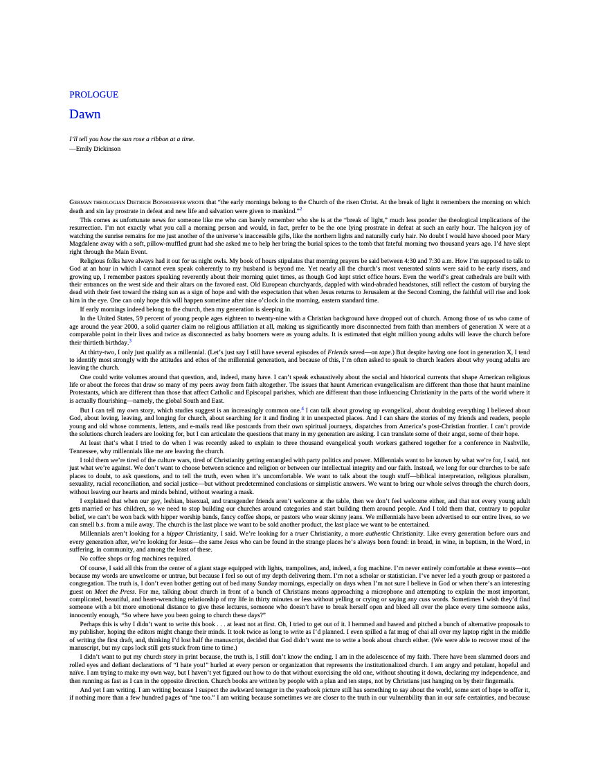 Searching for Sunday