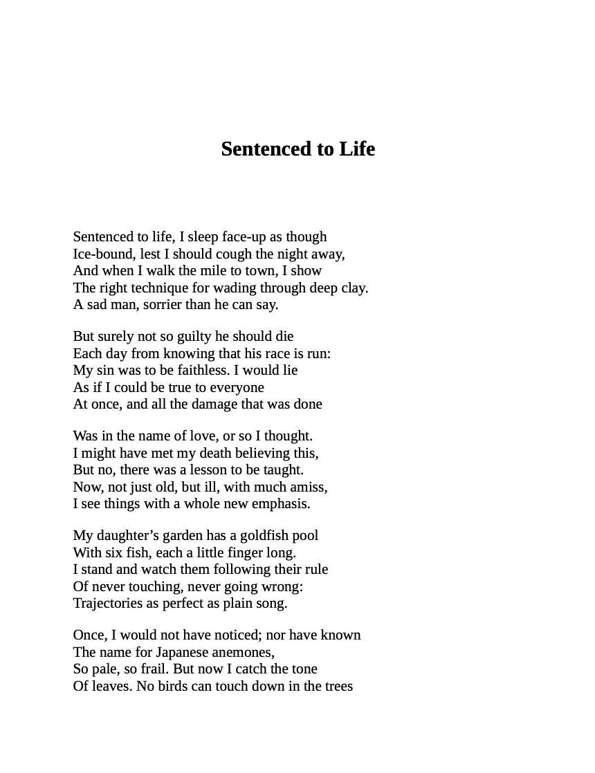 Sentenced to Life