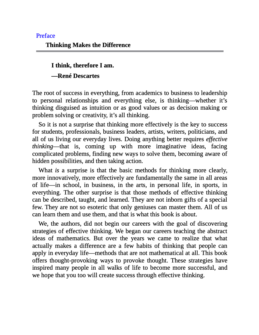 The 5 Elements of Effective Thinking