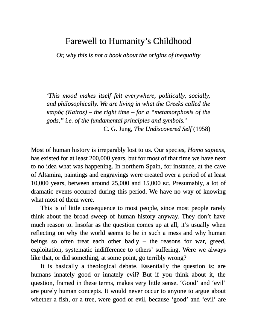 The Dawn of Everything