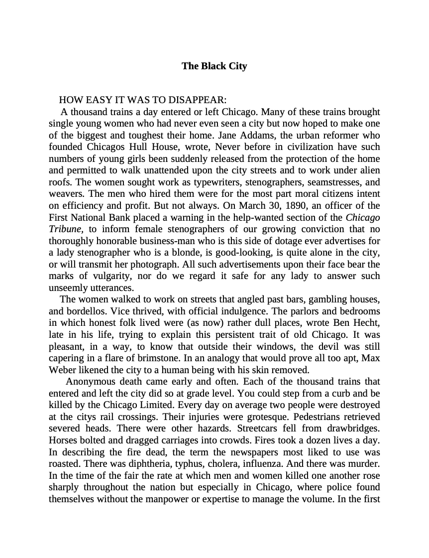 The Devil in the White City