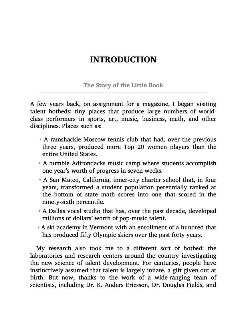 The Little Book of Talent