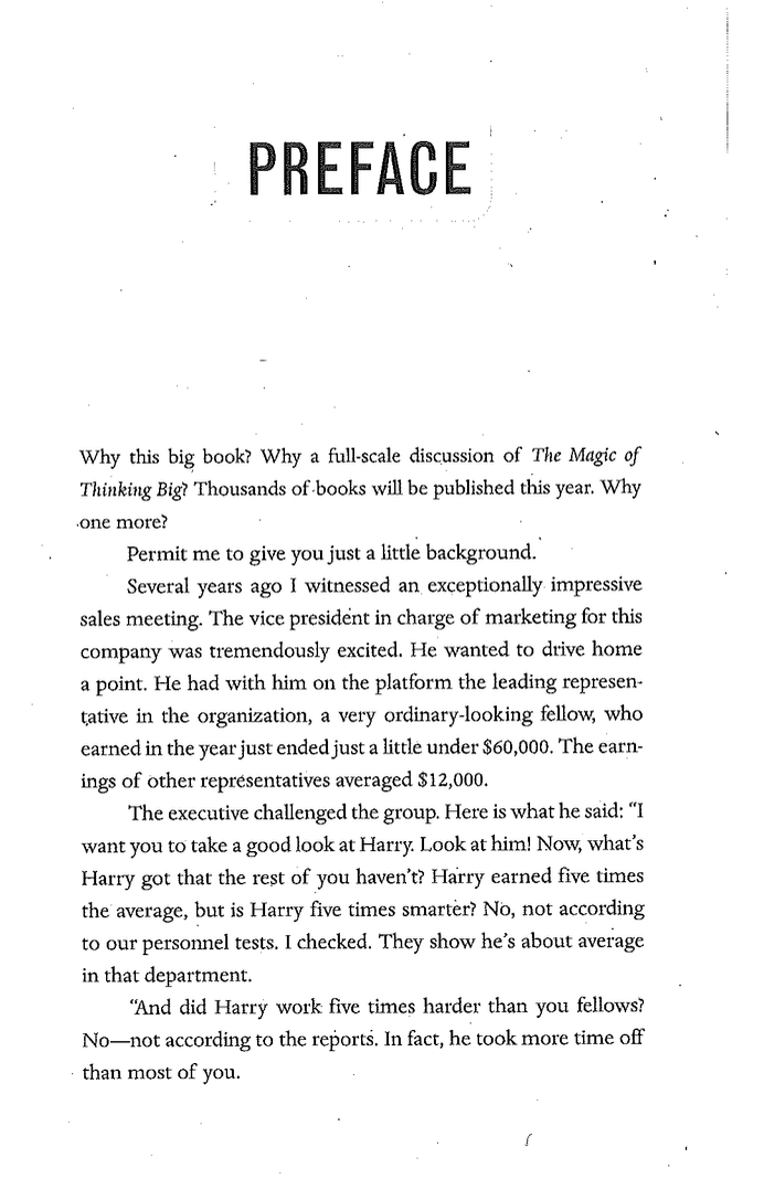 The Magic of Thinking Big