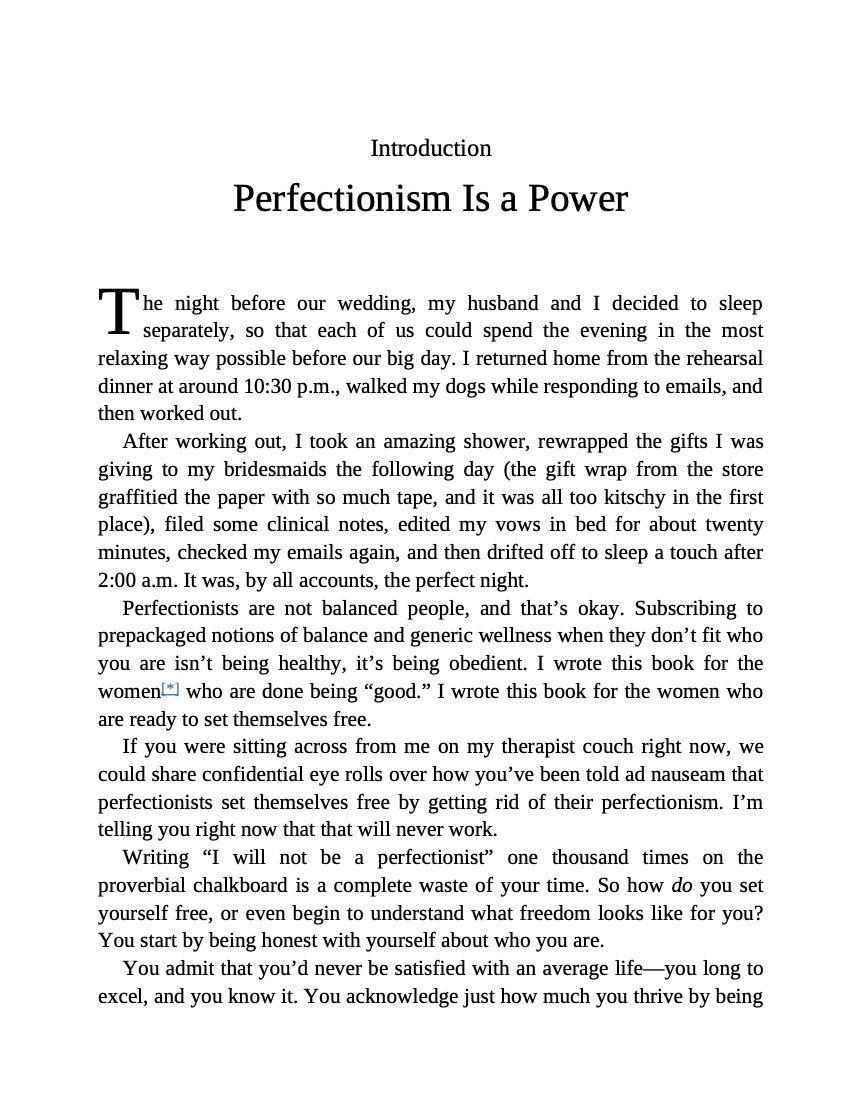 The Perfectionist's Guide to Losing Control