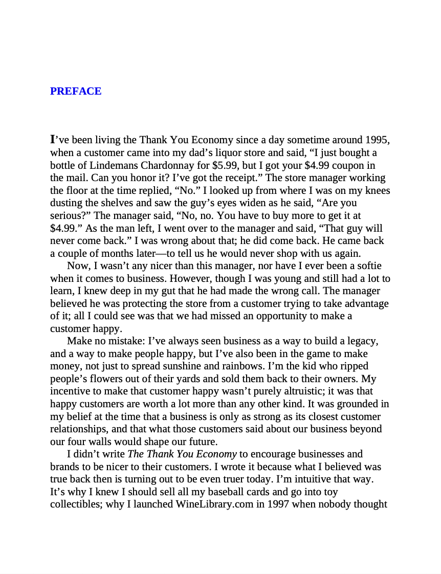 The Thank You Economy