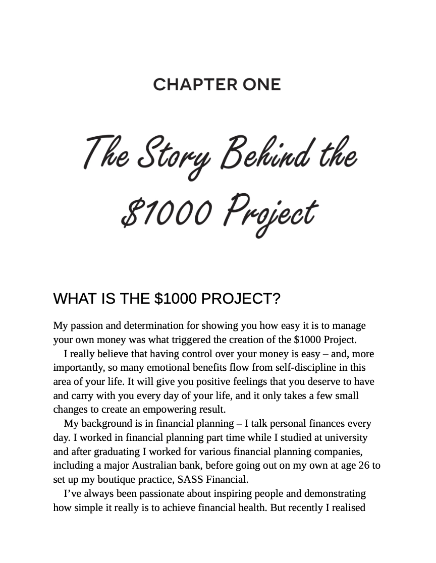 The $1000 Project