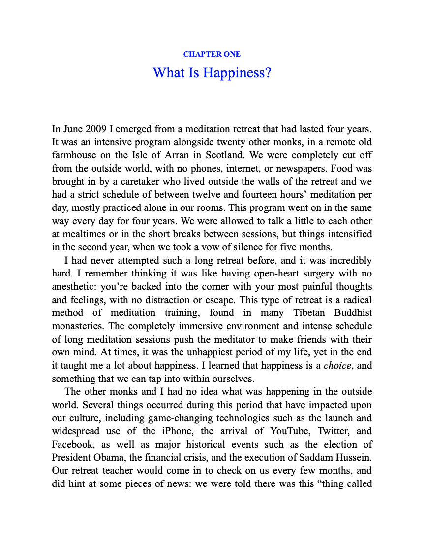 A Monk's Guide to Happiness