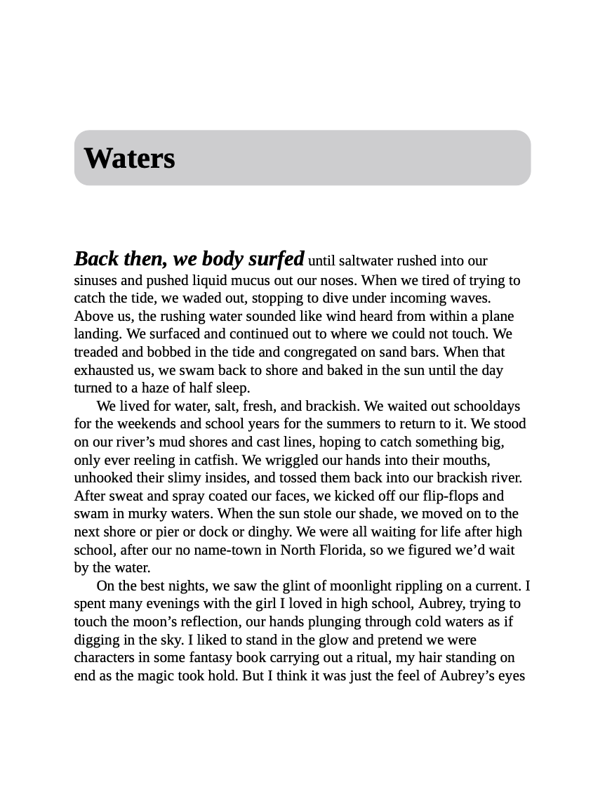 All the Water I've Seen Is Running