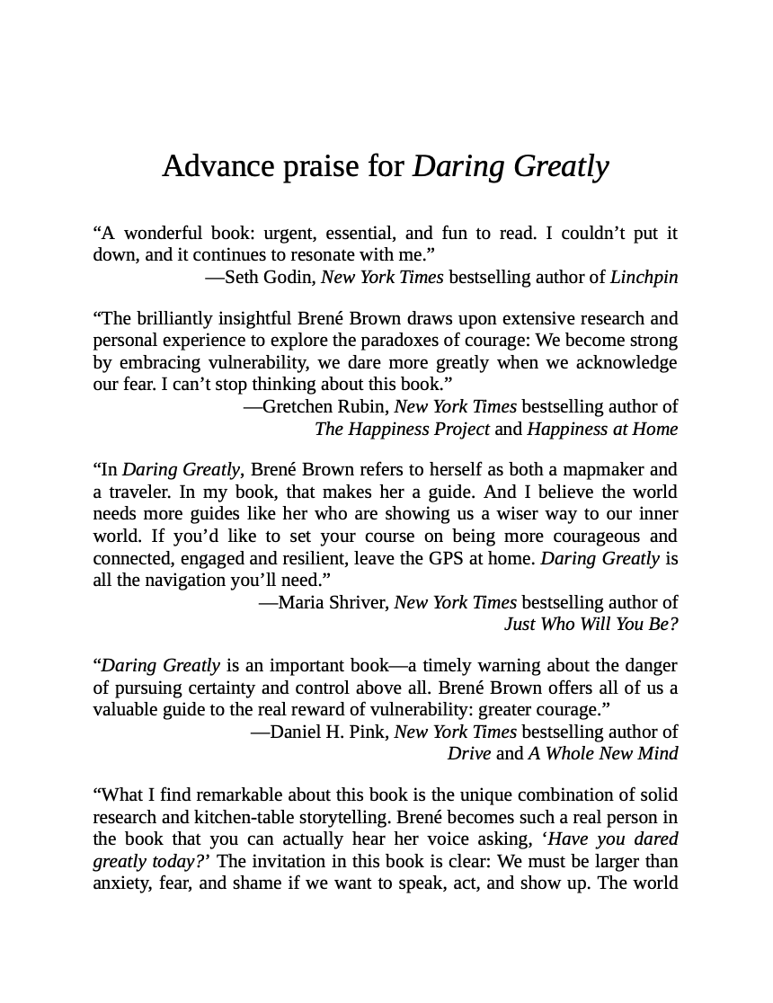 Daring Greatly
