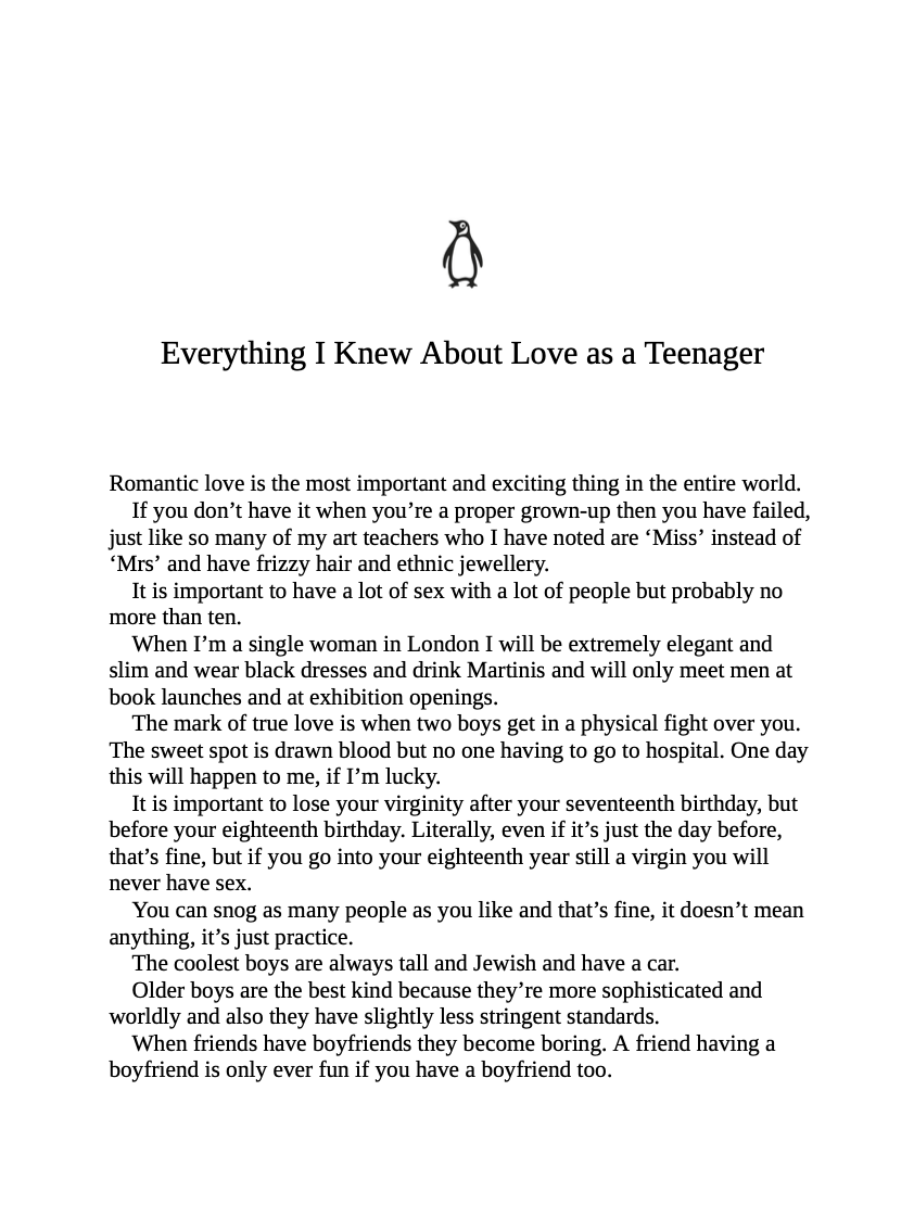 Everything I Know About Love