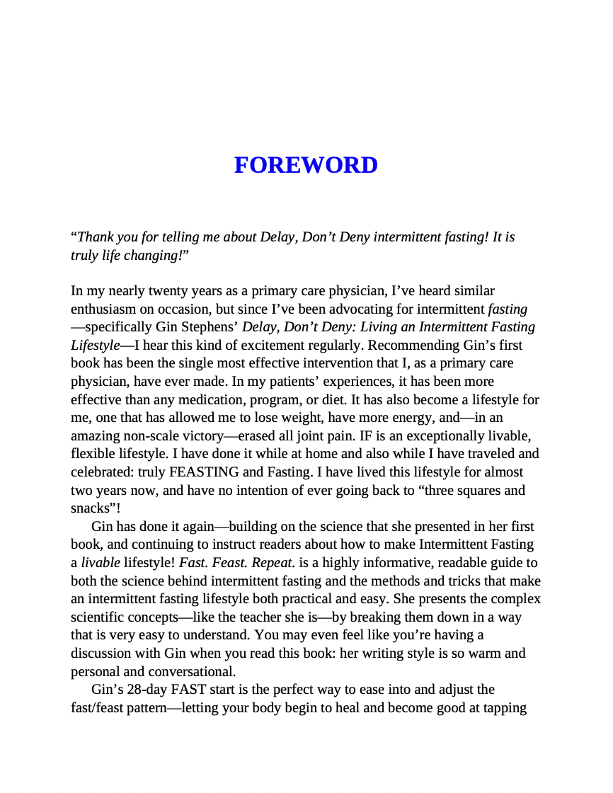 Fast. Feast. Repeat.