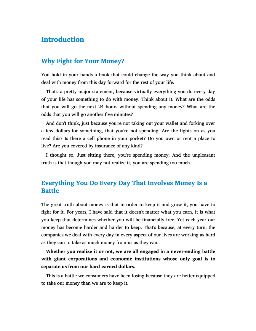 Fight for Your Money