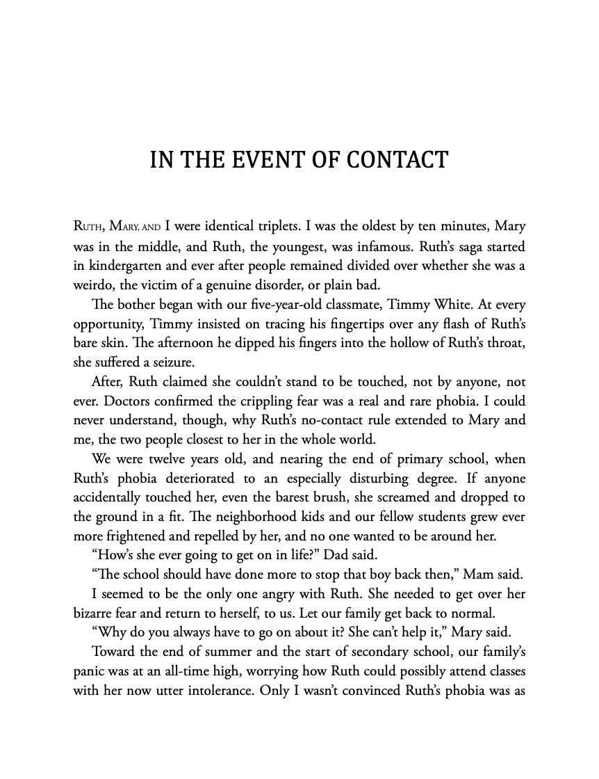 In the Event of Contact