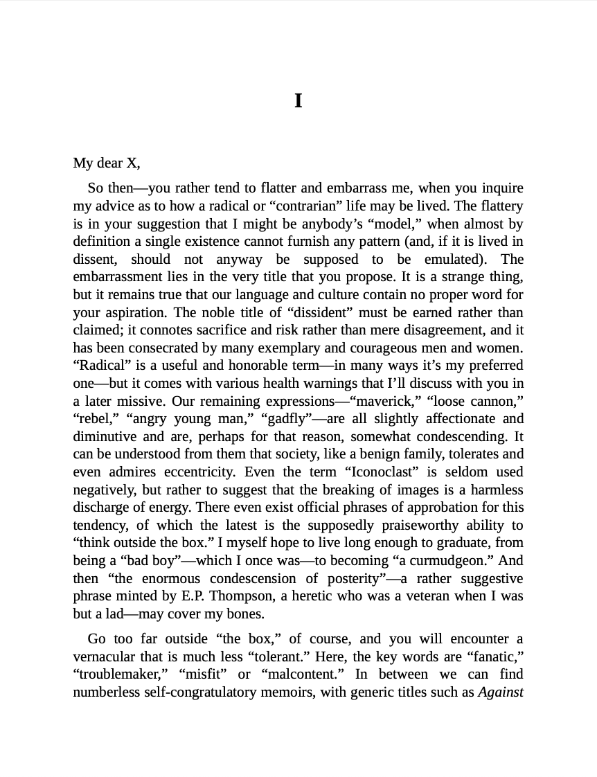 Letters to a Young Contrarian