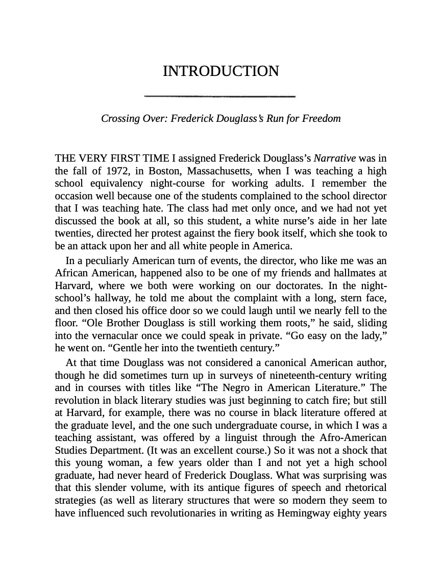 Narrative of the Life