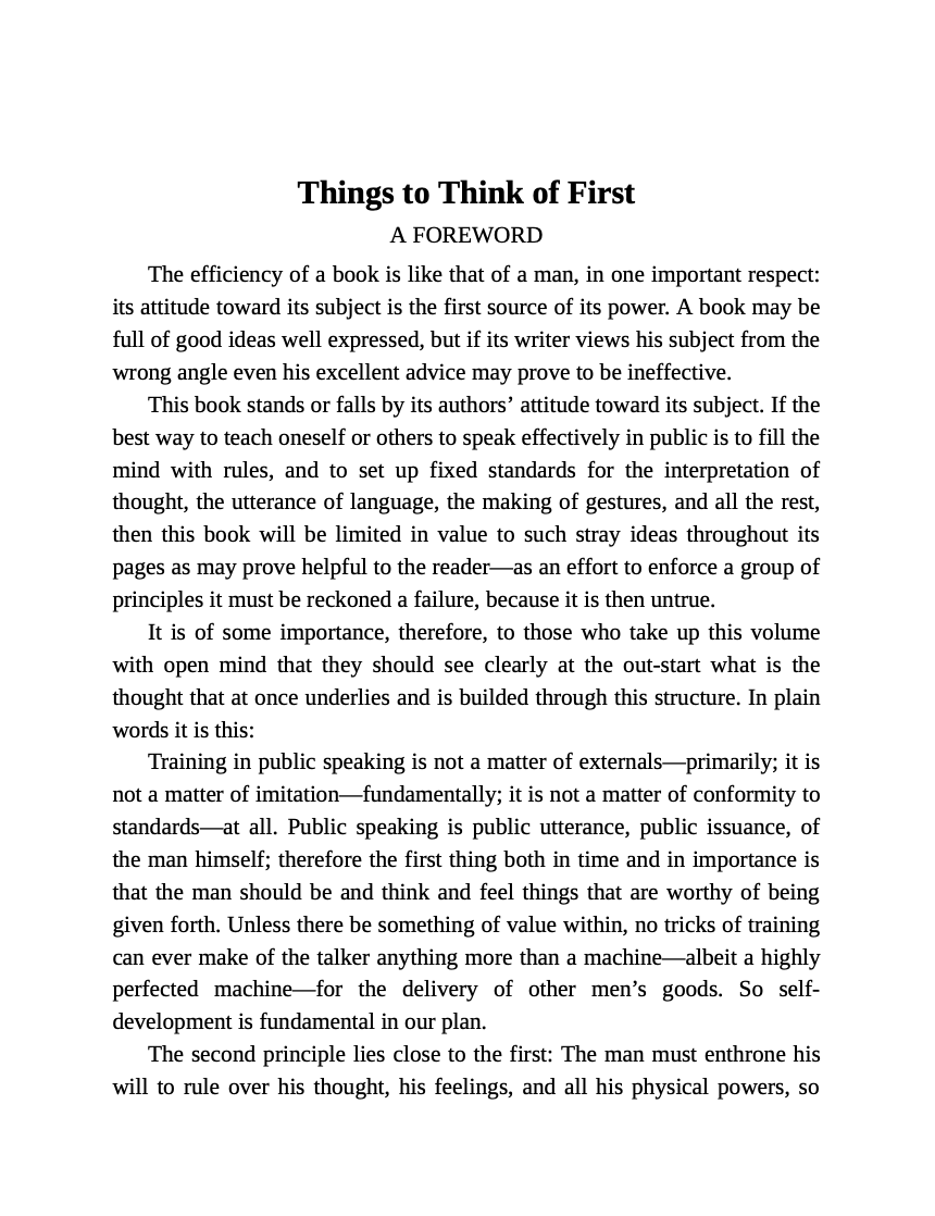 The Art of Public Speaking