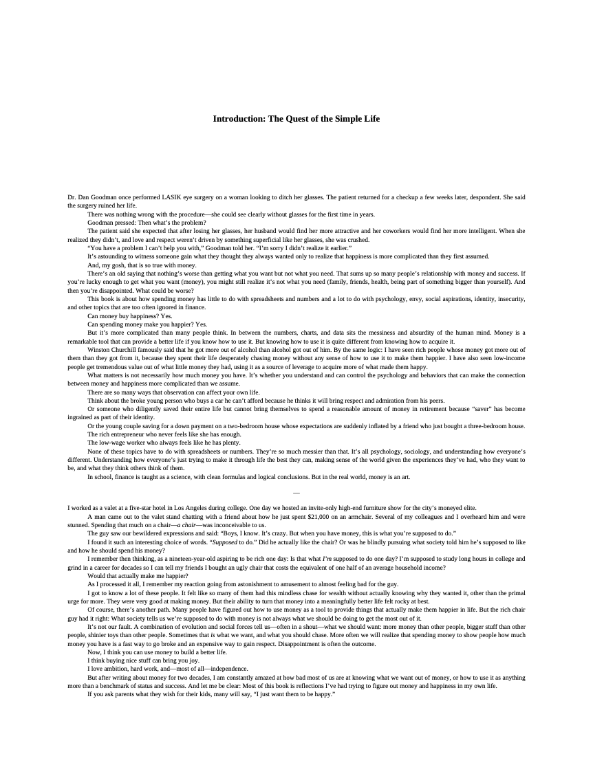 The Art of Spending Money