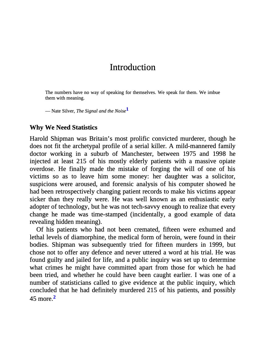 The Art of Statistics