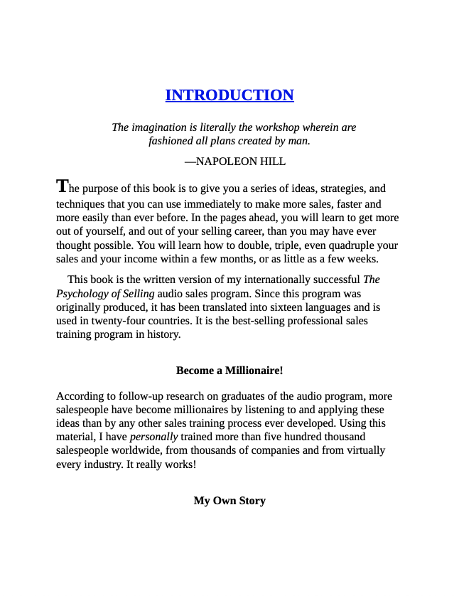 The Psychology of Selling