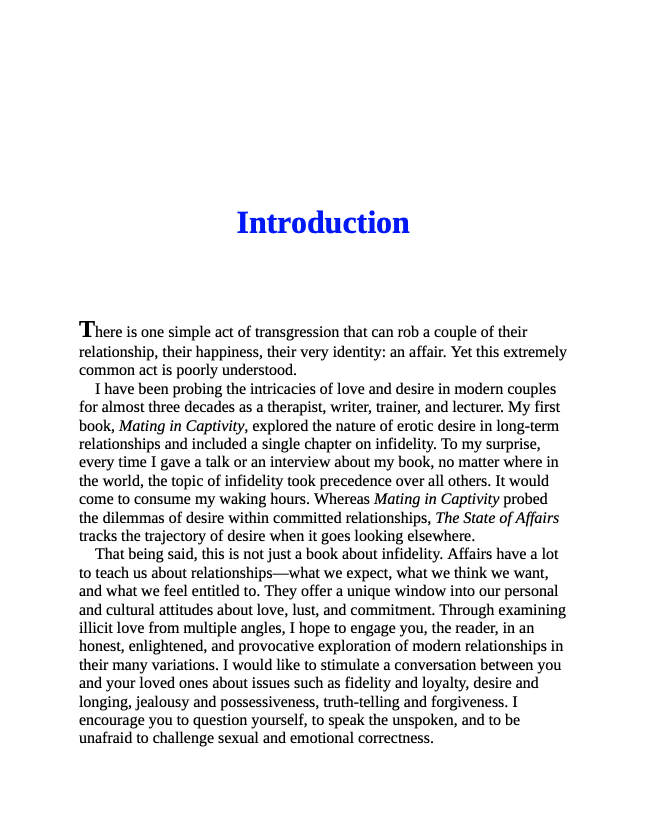 The State of Affairs