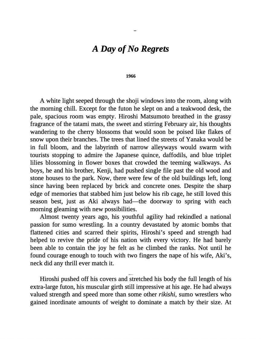 The Street of a Thousand Blossoms