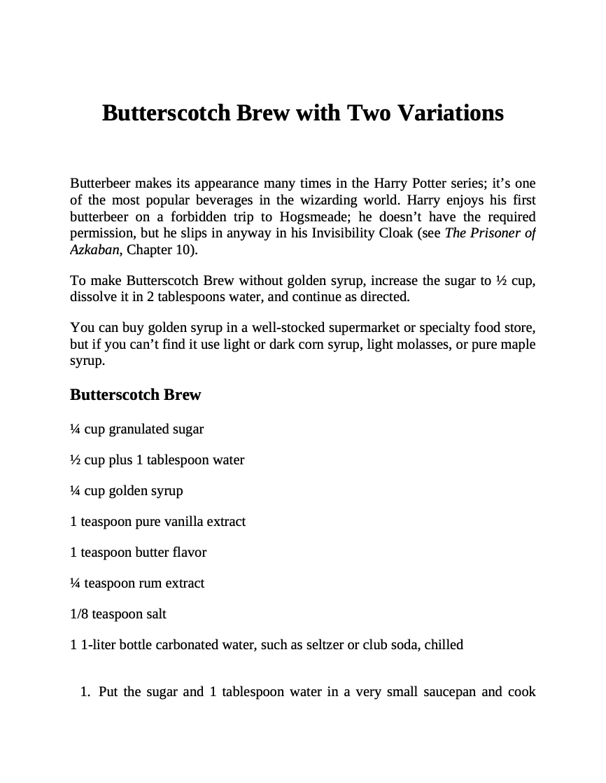 The Unofficial Harry Potter Cookbook