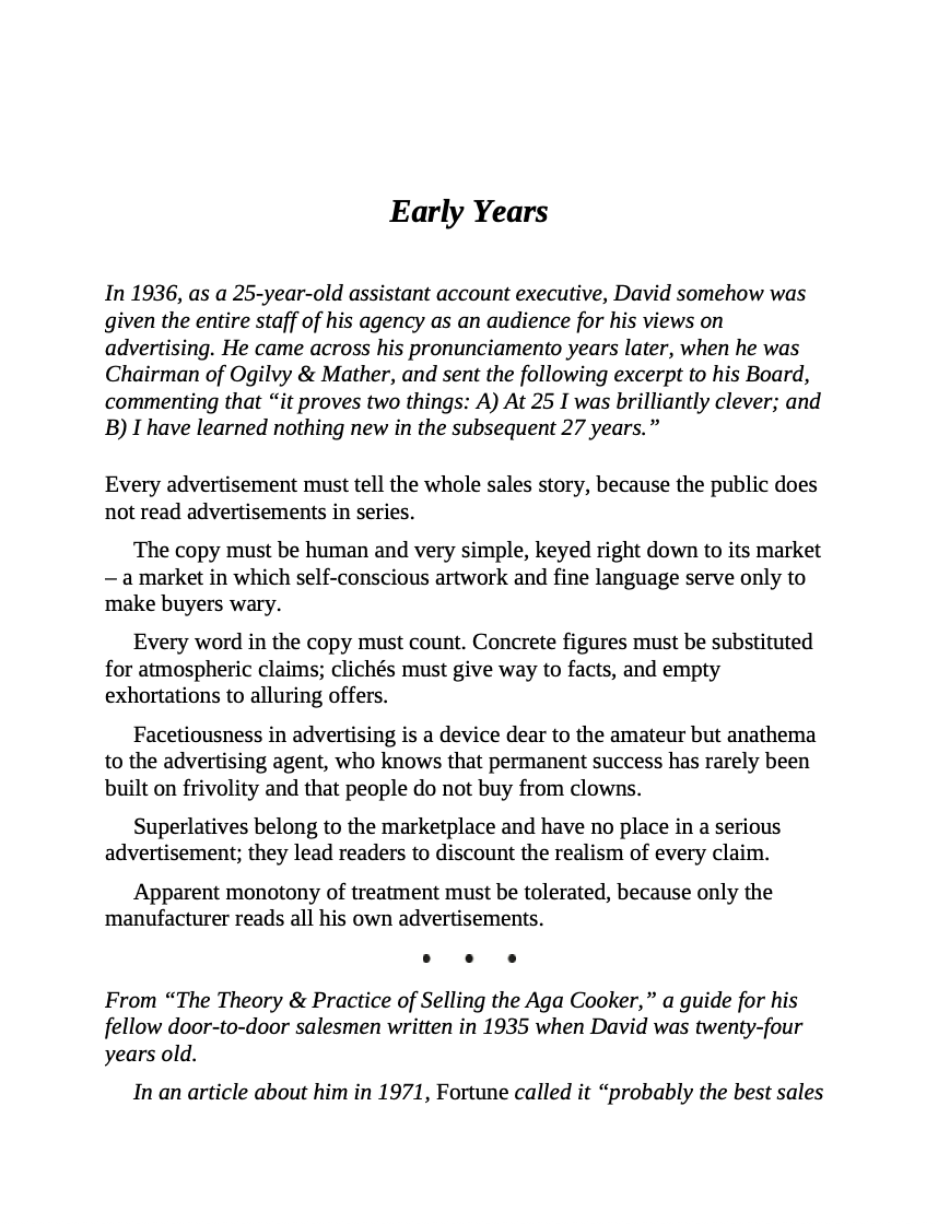 The Unpublished David Ogilvy