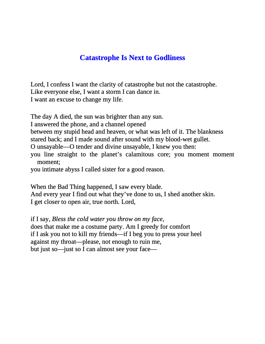 The World Keeps Ending, and the World Goes on