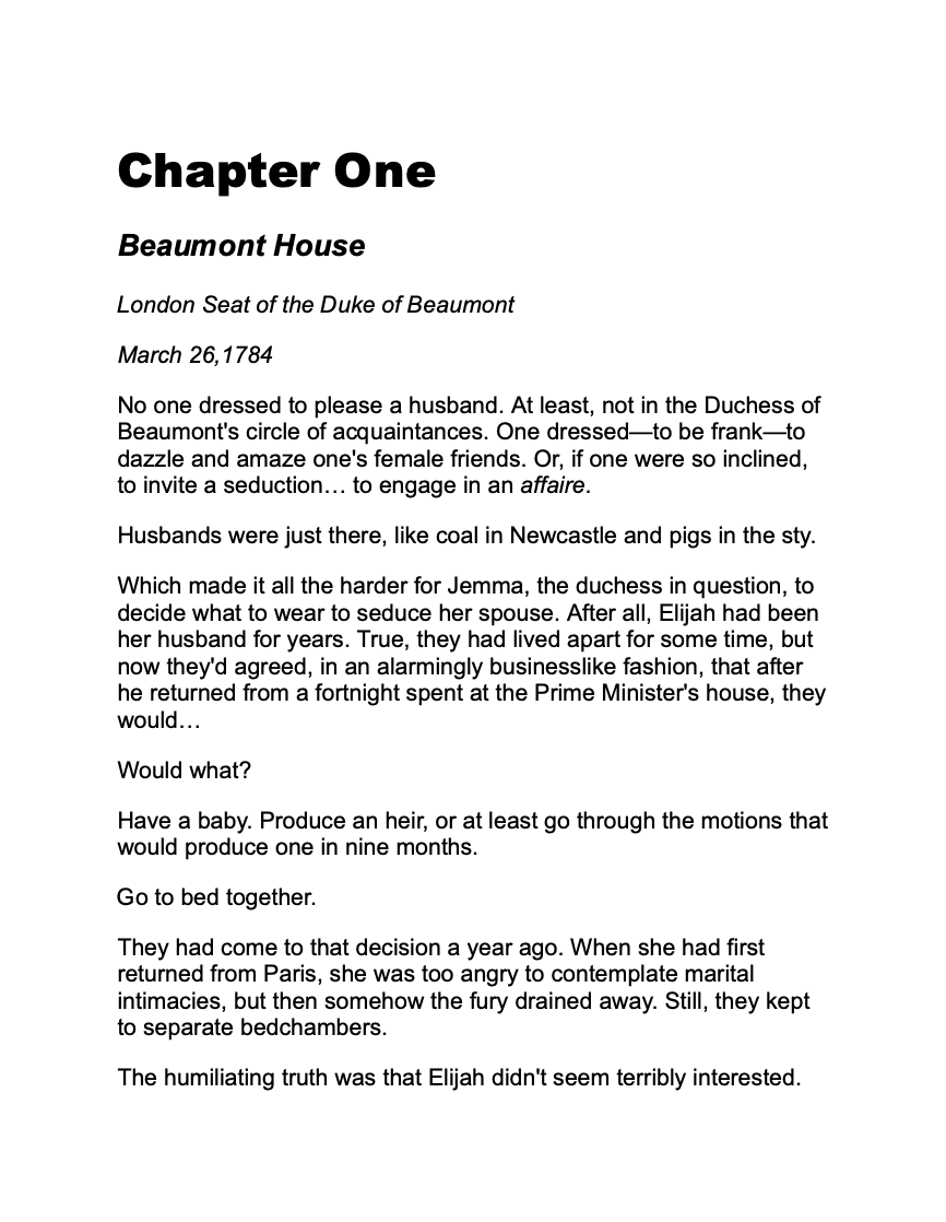 This Duchess of Mine